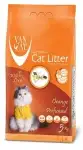 Van Cat комкующийся наполнитель для кошек без пыли с ароматом апельсина, пакет