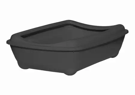 Купить yami-yami Лоток для кошек глубокий с рамкой, серый