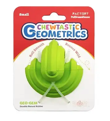 PetDreamHouse игрушка интерактивная для собак из натурального каучука Chewtastic Geometrics Geo-AstroRoll зеленый